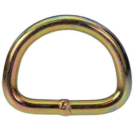 US CARGO CONTROL 2" Yellow Zinc D-Ring - Break Strength 10,000 lbs DR510